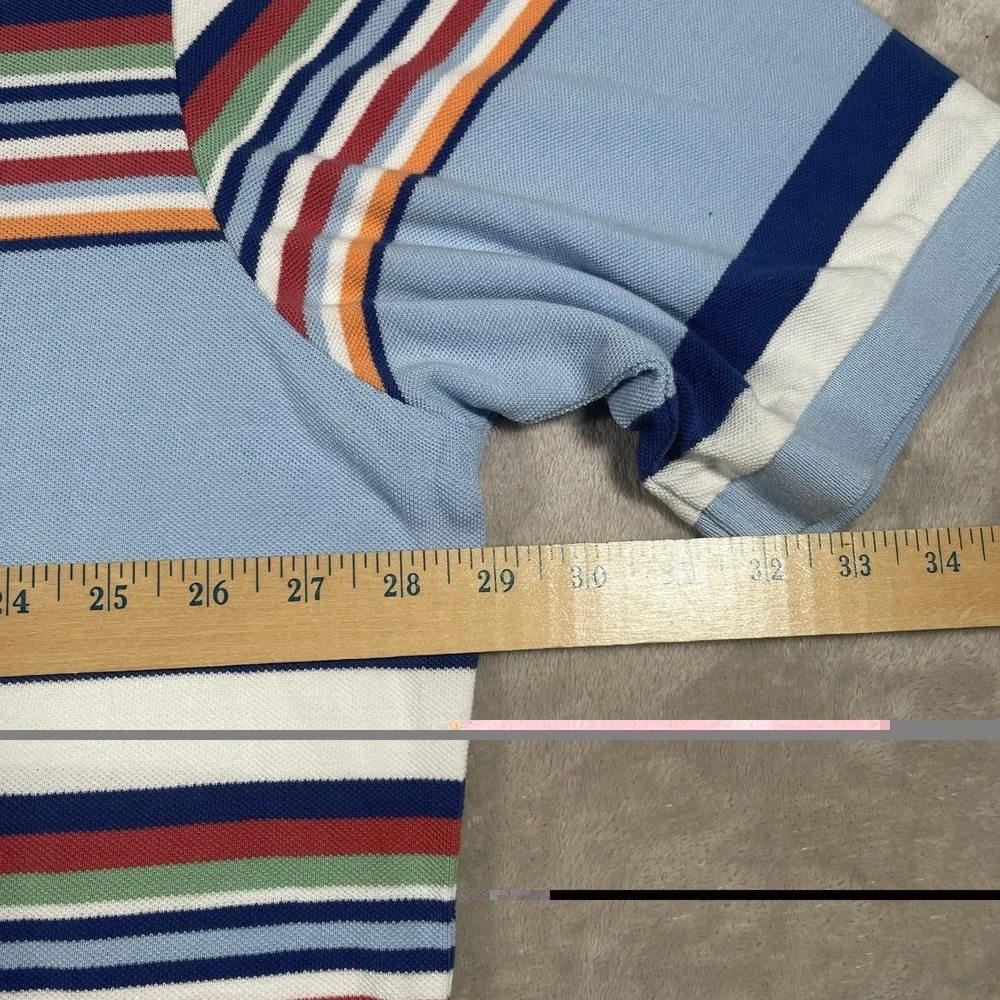 VTG NWOT Polo Ralph Lauren Multicolor‎ Rugby Striped Pony Cotton Mens 3XLT